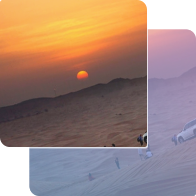 Evening desert safari in Dubai